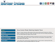 Tablet Screenshot of novascotiawhalewatching.ca